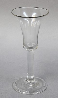 Lot 249 - An 18th Century Wine Glass, with domed foot...