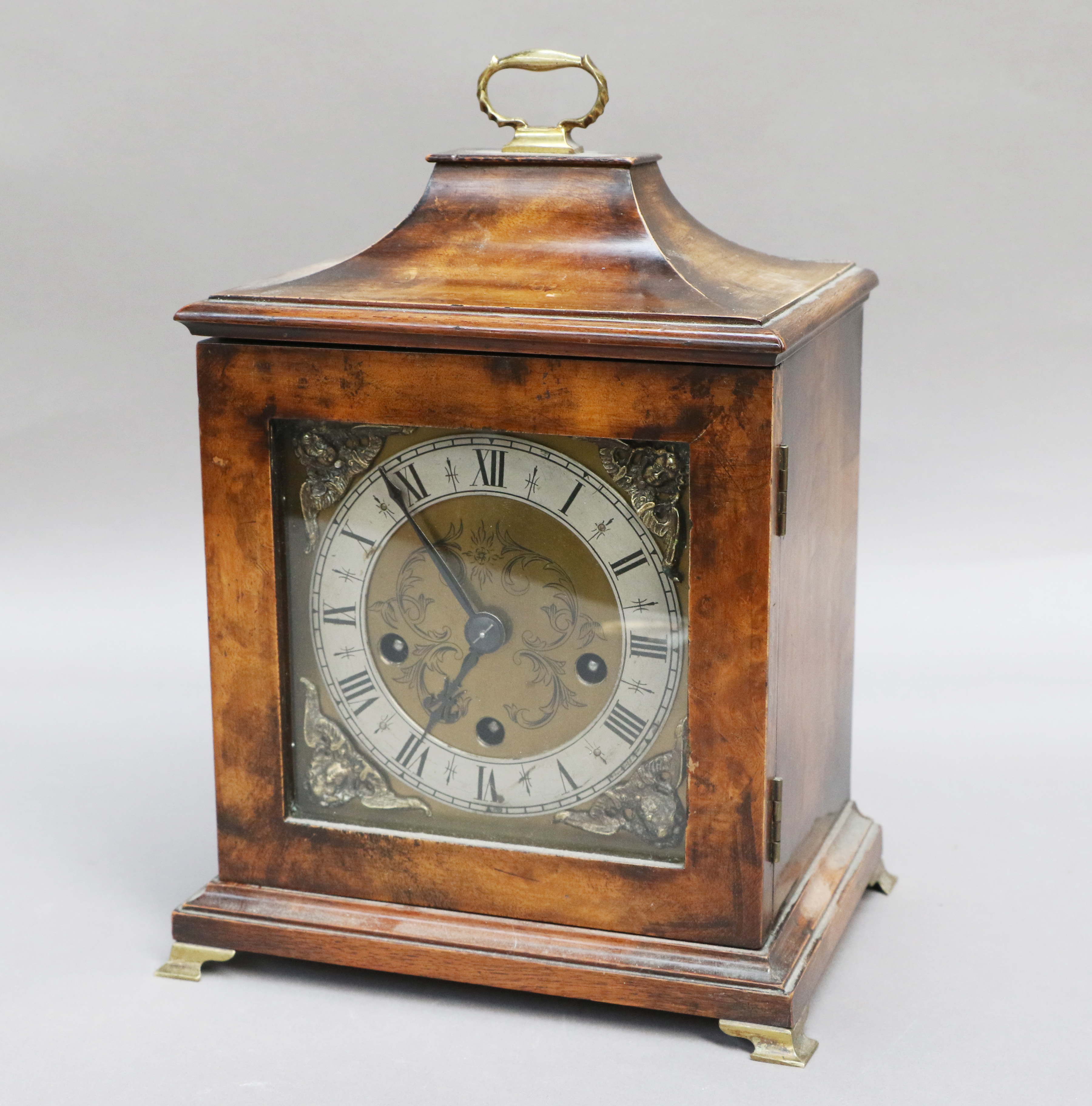 Lot 67 A German Chiming Mantle Clock, early 20th