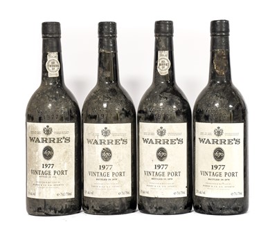Lot 5231 - Warre's 1977 Vintage Port (four bottles)