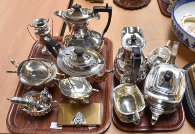 Lot 94 - Silver and Plate Including, two Silver Twin...