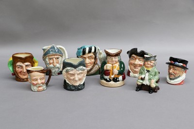 Lot 19 - A Collection of Character Jugs, fifteen Royal...