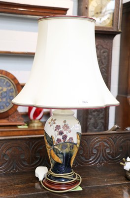 Lot 264 - A Moorcroft Pottery Table Lamp, in the Bramble...