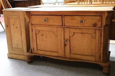 Lot 1348 - A Victorian Pine Chest of Drawers, with...