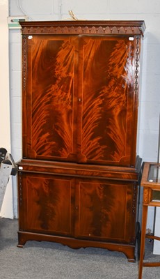 Lot 1361 - A Reproduction Mahogany Cocktail Cabinet, 88cm...