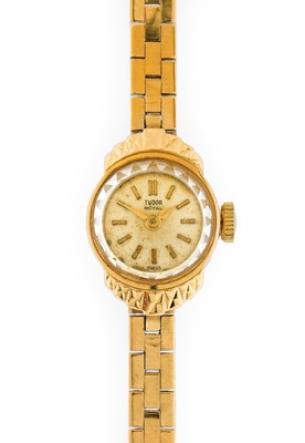 Lot 2175 - Tudor: A Lady's 9 Carat Gold Wristwatch,...