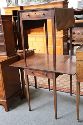 Lot 1133 - A Pair of Mahogany Pembroke Tables, 19th...