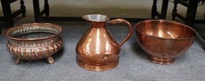 Lot 266 - Three Pieces of 19th Century Copper,...