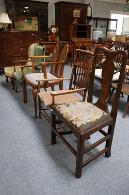 Lot 1171 - Assorted Chairs, comprising: a 19th century...