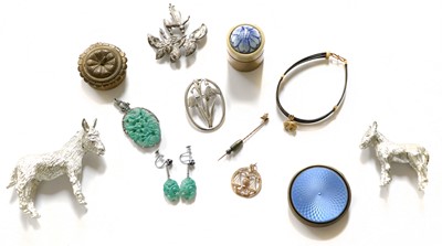 Lot 25 - A Small Quantity of Jewellery Including, a 9...
