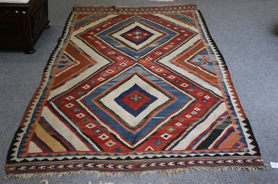 Lot 1006 - Kashgai Kilim, the field with stepped...