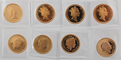 Lot 379 - 8 x Elizabeth II, Proof Half Sovereigns: 1994,...