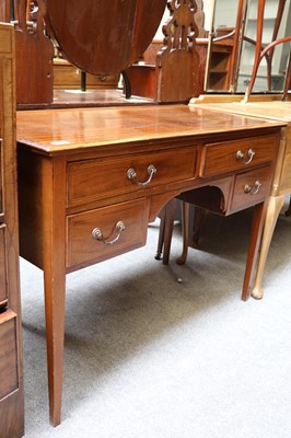 Lot 1220 - An Edwardian Inlaid Mahogany Dressing Table,...