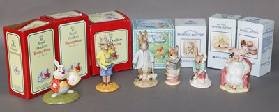 Lot 255 - Eighteen figures, Beatrix Potter and Bunnykins,...