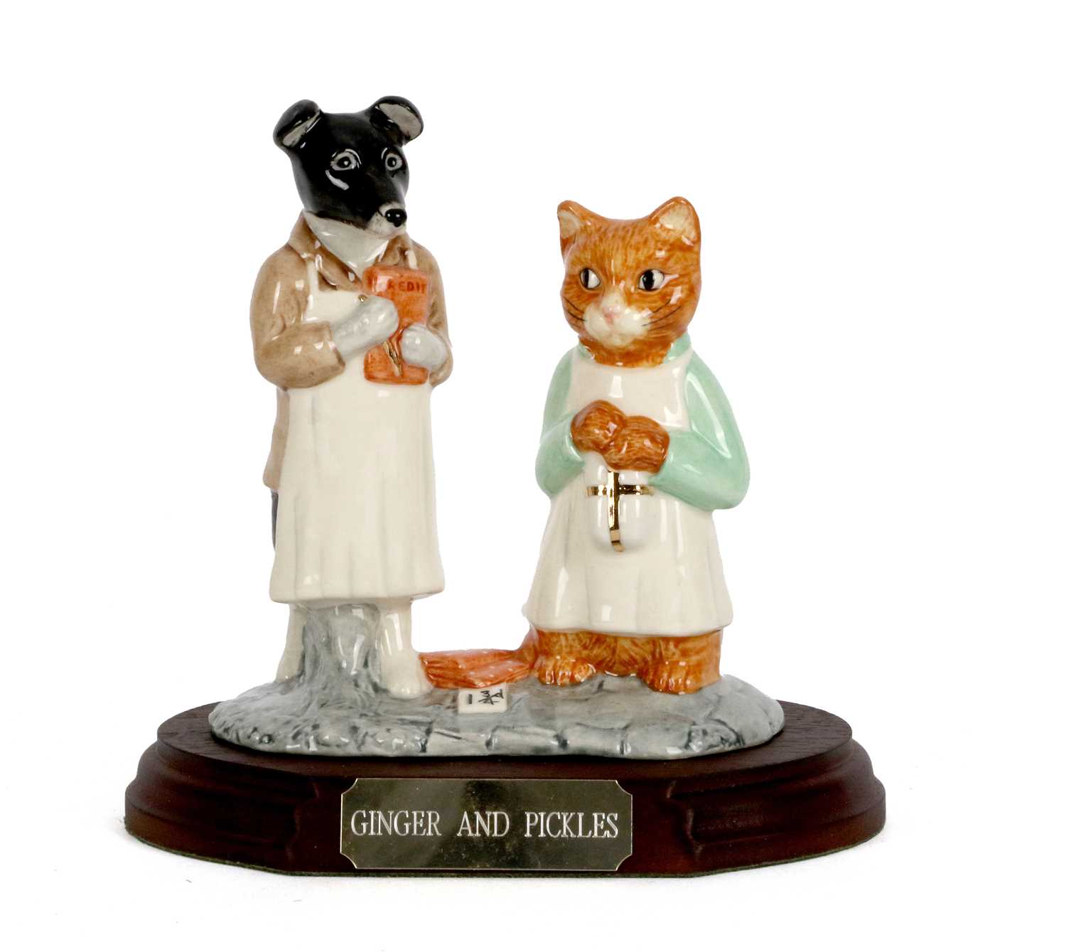 Lot 1130 - Beswick Beatrix Potter Tableau 'Ginger and Pickles'