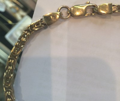 Lot 18 - A 9 Carat Gold Fancy Link Necklace, length 51.5cm