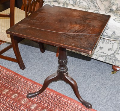 Lot 1252 - A George III Mahogany Three-Tier Dumb Waiter,...