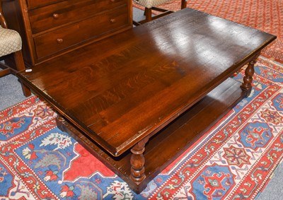 Lot 1264 - A Titchmarsh & Goodwin Oak Coffee Table,...