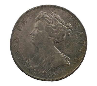 Lot 187 - Anne, Halfcrown 1703 TERTIO, obv. draped bust...