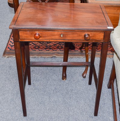 Lot 1332 - A Regency Mahogany Single Drawer Side Table,...