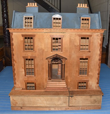 Lot 1311 - A Georgian Style Townhouse Dolls House, 94cm...