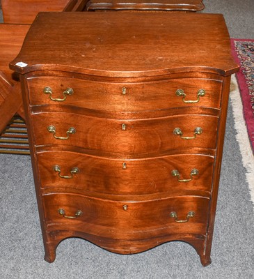 Lot 1316 - A Small Mahogany Four-Height Chest, 19th...