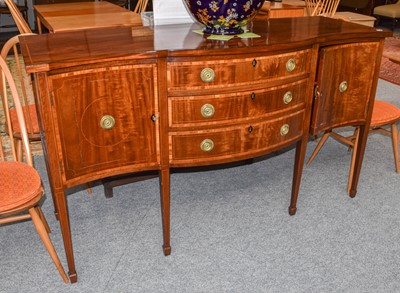 Lot 1171 - A George III Mahogany Sideboard, with...