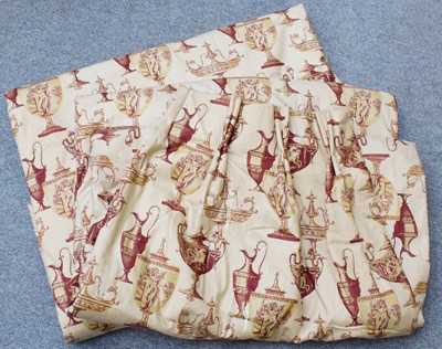 Lot 1354 - Pair of Robert and Anna Swaffer curtains...