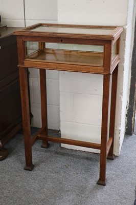 Lot 1345 - An Oak Bijouterie Table, early 20th century,...