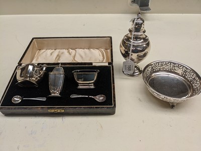 Lot 168 - A Collection of Assorted Silver, comprising a...