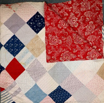 Lot 331 - 19th Century Patchwork Reversible Quilt,...