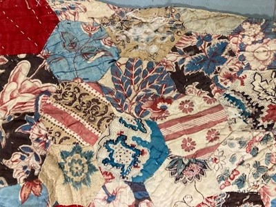 Lot 2188 - 19th Century Chintz and Patchwork Reversible...
