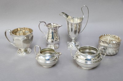 Lot 197 - A Collection of Assorted Silver, comprising a...