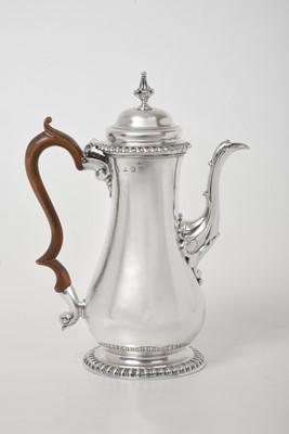 Lot 2007 - A George II Silver Coffee-Pot