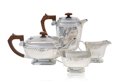 Lot 2162 - A Four-Piece Elizabeth II Silver Tea-Service