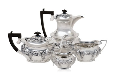 Lot 2134 - A Four-Piece Edward VII Silver Tea-Service