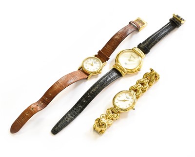 Lot 250 - Three Lady's Wristwatches, comprising of, an...