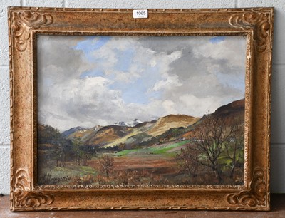 Lot 1065 - Nan C.Livingston (1876-1952) "Perthshire Hills"...