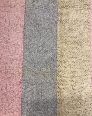 Lot 2135 - Circa 1890 North Country Strippy Quilt,...