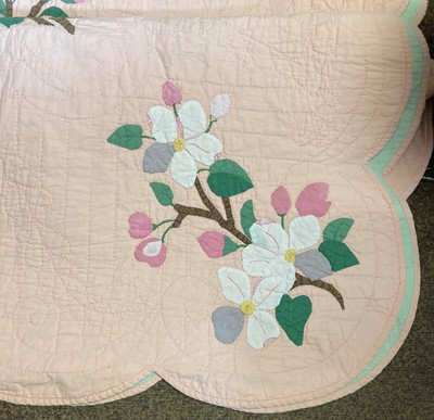 Lot 2114 - Circa 1935 Canadian Blossoms Pattern Quilt,...