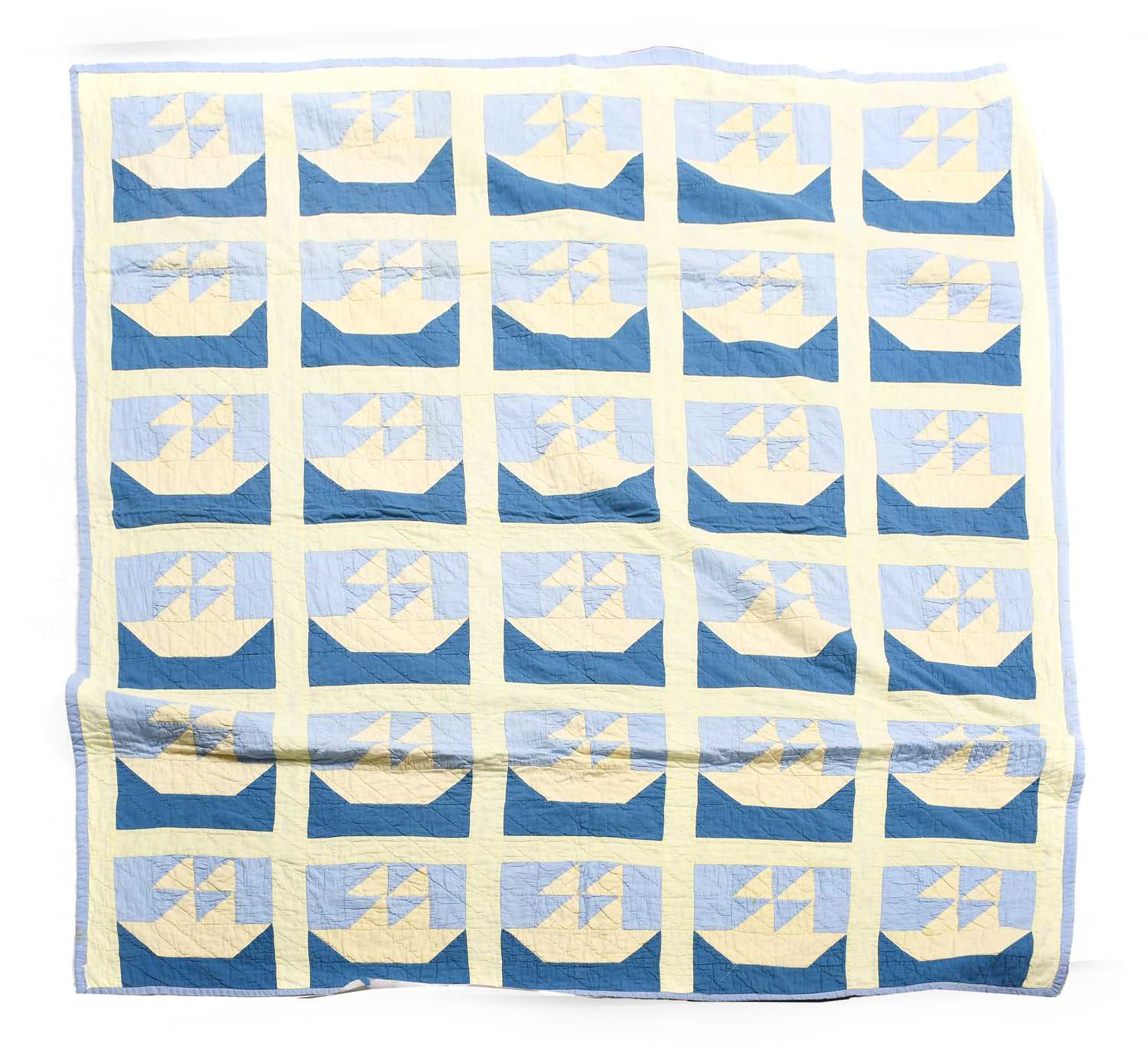 Lot 2114 Circa 1935 Canadian Cotton Patchwork Quilt,