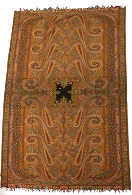Lot 2012 - Circa 1865 Paisley Shawl, woven in wool with a...