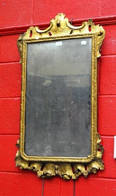 Lot 1287 - A George I Carved Giltwood Mirror, early 18th century, with original Vauxhall glass within a...