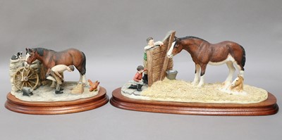 Lot 253 - Border Fine Arts Horse Models, comprising...