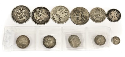 Lot 196 - 12 x British Silver, including: 4 x crowns:...