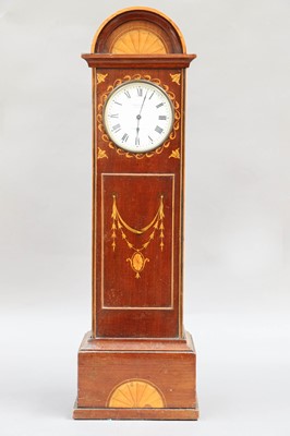 Lot 299 - A Sheraton Revival Miniature Mahogany Longcase...