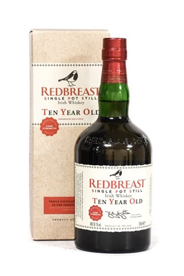 Lot 5328 - Redbreast 10 Year Old Single Pot Still Irish...