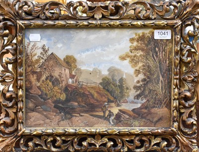 Lot 1041 - G* Worth? (19th Century) Figures fishing...