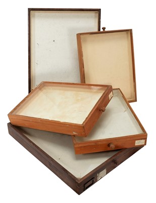 Lot 322 - Entomology: Five Glazed Entomology Drawers,...