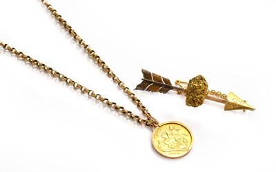 Lot 66 - A 1902 Half Sovereign Pendant on Chain,...