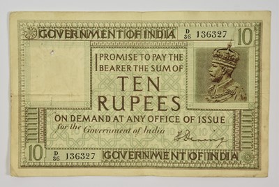 Lot 473 - ♦8 x India, British Administration 10 Rupees...